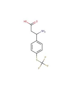 Astatech 3-AMINO-3-(4-((TRIFLUOROMETHYL)THIO)PHENYL)PROPANOIC ACID; 1G; Purity 95%; MDL-MFCD02653345